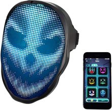 LED Shining App Mask for Face Change at Rave Parties