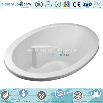Small oval bathtub/hot sale acrylic bathtub