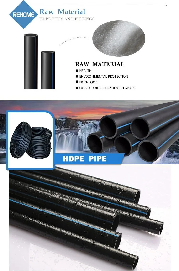 High Quality Plastic Polyethylene HDPE Pipe for Drainage