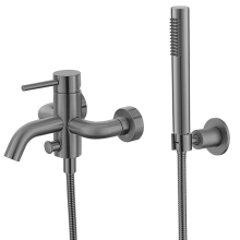Wall Mounted Tub Faucet With Handheld Shower