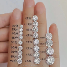 VVS1 VS1 CVD Lab Grown Oval Melee Diamonds IGI Certified