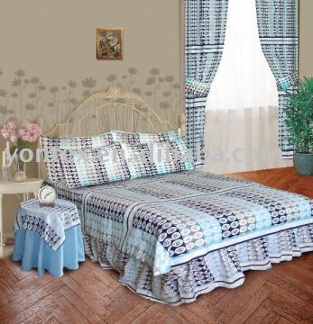 Bumper printed bedding set