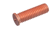 Threaded stud PT ISO13918PT STUDS COPPER PLATED CD STUDS