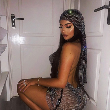 HS-231 DJ Club Sequins Bling Bling Turban Headbands