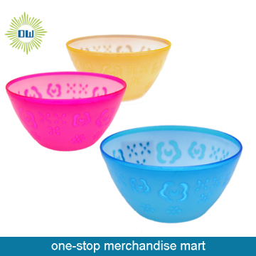 colored salad plastic bowl