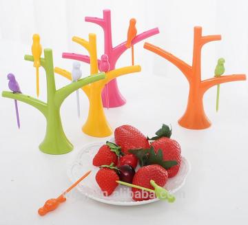 High Quality plastic Fruit Fork set for Children