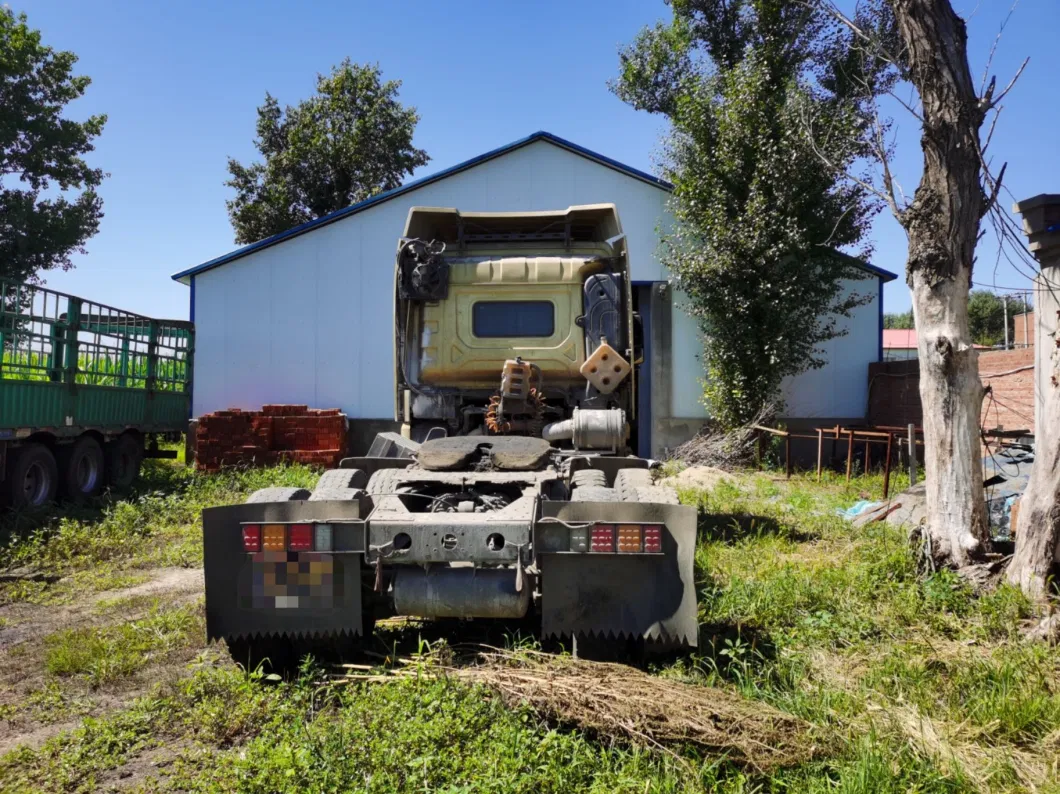 Gold Color Used Shacman X3000 Heavy Duty Van Trailer Head Truck 500HP Tractor Trucks for Sale