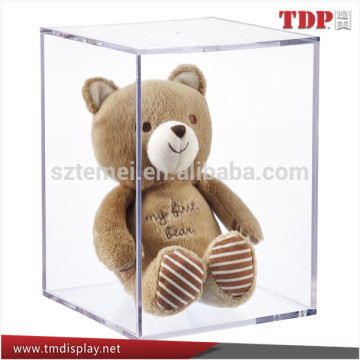 Clear Acrylic Plush Toy Display Cube