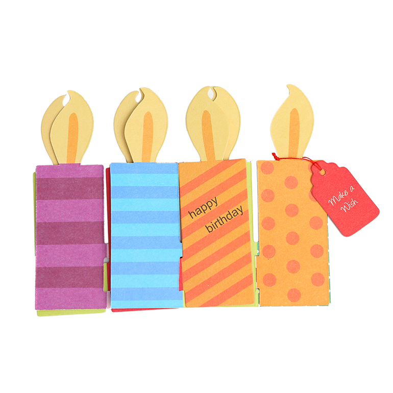 شموع عيد ميلاد إبداعية مصنوعة يدويًا على شكل بطاقات منبثقة ، بطاقات تحية عيد ميلاد مضحكة ثلاثية الأبعاد