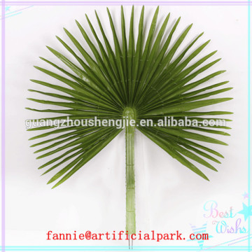 082210 decorative artificial coconut palm tree leaf/ artificial large tree leaf/Fan palm leaf