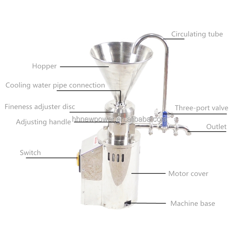 HP sauce Colloid Mill Peanut Jml-50 Colloid Mill Grease  Lab Colloid Mill