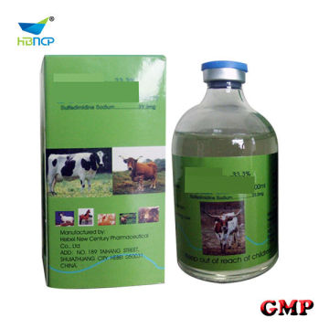 Animal medicine Sodium Sulfadimidine Injection for veterinary use only