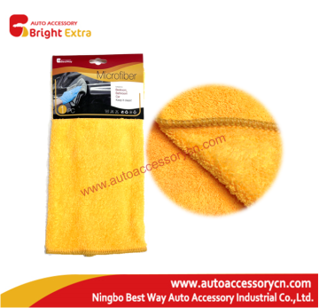 Orange Coral Fleece Car Cleaning Cloth