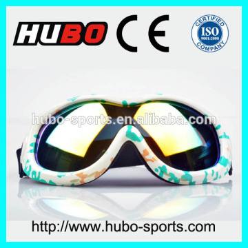 Fashion colorful frame windproof glasses helmet compatible motobike goggles