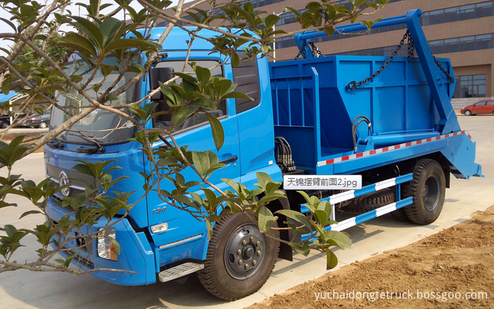 Dongfeng 10Ton swing arm garbage truck