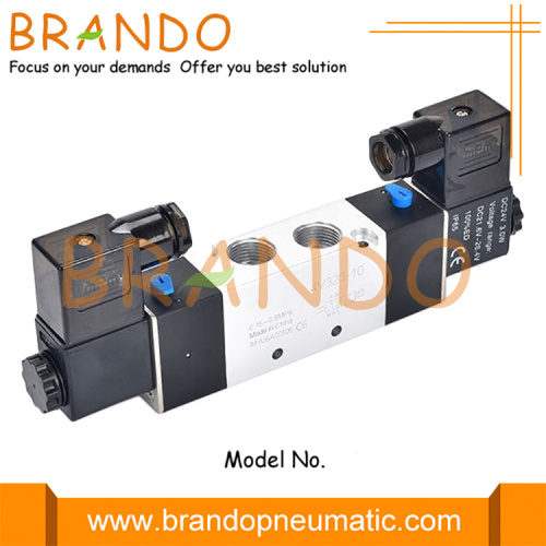 3/8 &#39;&#39; NPT 4v320-10 5/2 way doppio solenoide pneumatico