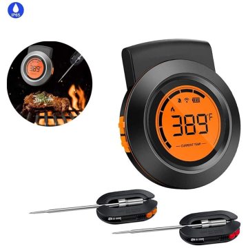 2 en 1 étanche meilleur thermomètre de gril bluetooth numérique intelligent pour barbecue