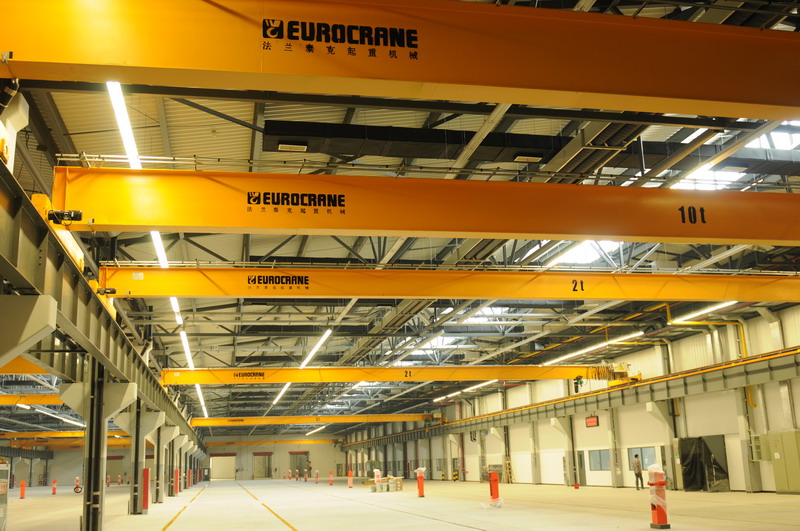 Double overhead crane 50t