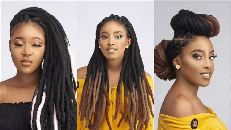 Sister Locs Synthetic Hair Soft Dreadlock Crochet Goddess Faux Loc
