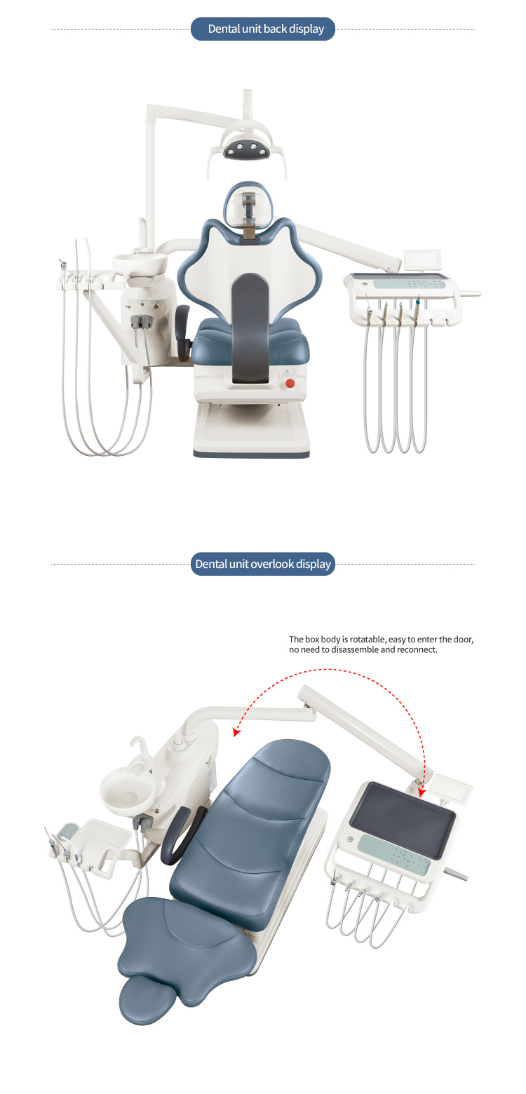 Gladent ISO approved easy cleaning dental chair for clinic