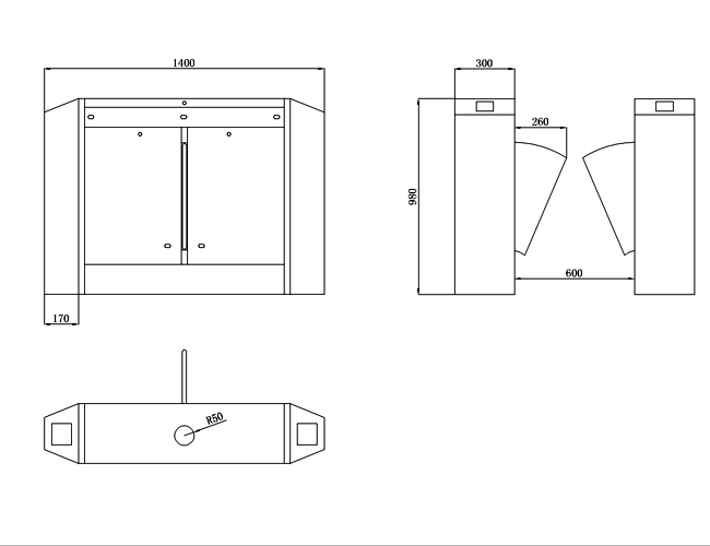 Flap Barrier Speed Gate