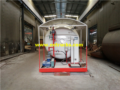 10000 Gallon 20ton Simu ya Skid LPG vituo