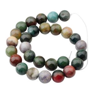 Perles rondes naturelles de Jasper de fantaisie de 14MM pour faire des bijoux