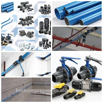 Aluminum compressed air pipe system