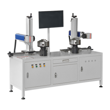 Dual Flanges Vavles MOPA Fiber Lasers Marking Machine