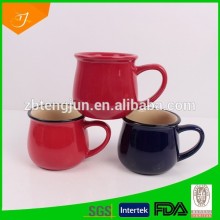 belly glazed ceramic soup mug,chear ceramic soup mug