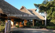 Eco-friendly waterproof synthetic palm leaf thatch for roof decoration