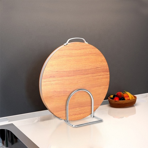 Kitchen Rack With Stainless Steel Cutting Board Holder