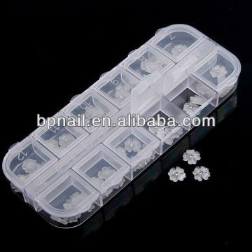 DIY Nail art Beauty Creamwhite Flower decoration