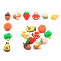 20mm Kawaii vegetales frutas espalda plana resina cabujón decoración del teléfono artesanía DIY Scrapbooking lazos para el cabello accesorios para el centro