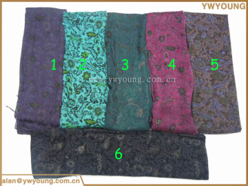 Womens Lightweight Girls Bamboo Fringe Scarf