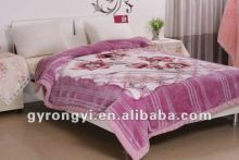 100% polyester warp knitting interweaving blanket