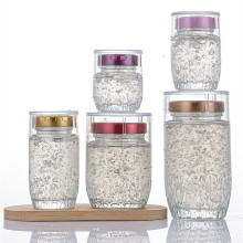 Glass jar with lid for cubilose bird nest