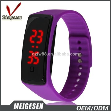 2016 New Sport touch rubber led digital watches rubber waterproof led watches