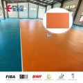 suelo interior del rollo del pvc de la cancha de bádminton de la buena calidad del grueso del verde 4.5mm