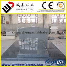 China dark grey granite cross monument