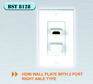 HDMI wall plate socket