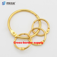 IYOWANG Stationery Iron Golden Loose Leaf Binding Ring Book Rings for Binding Index Cards" 

However, considering common practices in search engine optimization and title formatting, it might be more effective to simplify or rephrase it as:

"Golden Loose