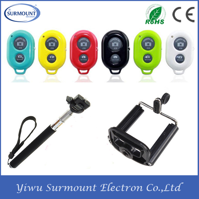 Extendable Self Bluetooth Shutter Remoteselfie Handheld Stick Monopod for iPhone (CY-53)