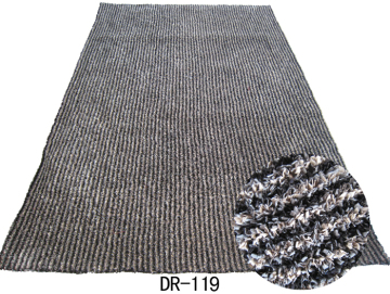 Polyester Strip Shaggy carpet