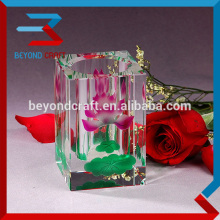 Crystal Business Set for Corporate Gifts Custom Crystal Pen Holder