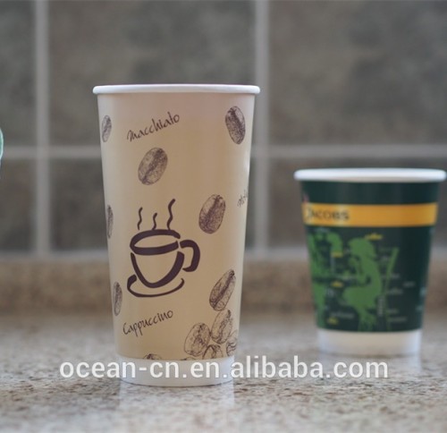 20oz fancy coffee paper cups