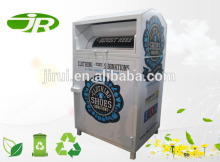 Power coating outdoor donation bins clothes recycle bin