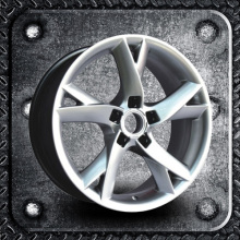 Hyper Silver alloy wheels replica Audi
