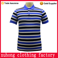 High quality 100% cotton stripes polo shirts