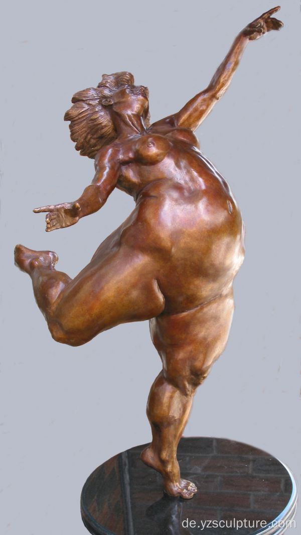 Bronze dicke Frau Tänzerin Statue zum Verkauf